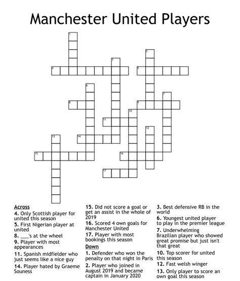 old home to manchester united fc crossword